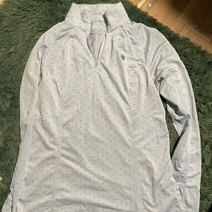 Ariat Tek Pullover Women’s M Polka Dot Heat Series 1/4 Zip Long Sleeve Western